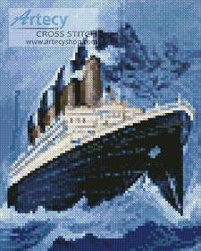 cross stitch pattern Mini Titanic