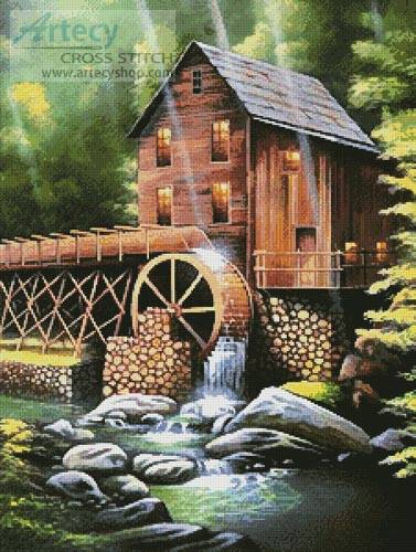 cross stitch pattern Ole Country Mill