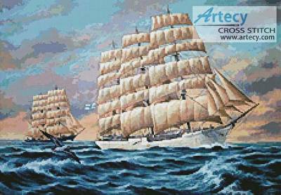 cross stitch pattern On the Australian Run