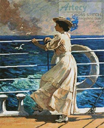 cross stitch pattern On the Deck