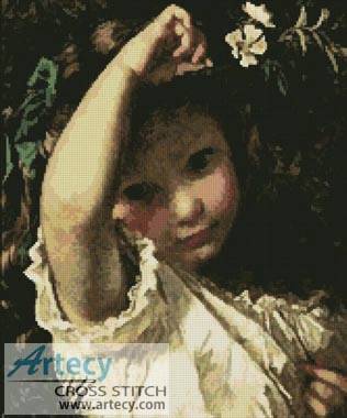 cross stitch pattern Peekaboo