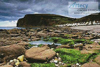 cross stitch pattern Pennan, Scotland