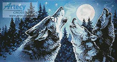 cross stitch pattern Moon Song