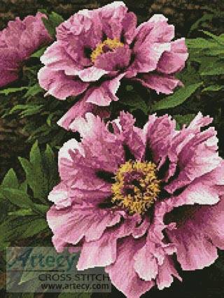 cross stitch pattern Pink Petals