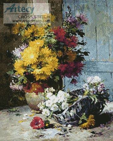 cross stitch pattern Still Life of Summer Flowers