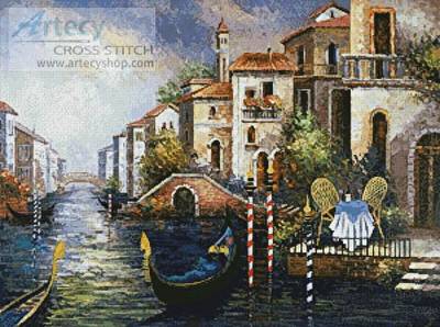 cross stitch pattern Seduced by Venice