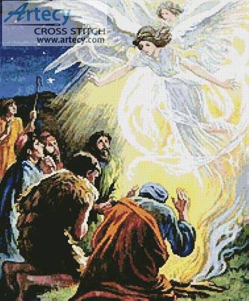 cross stitch pattern Shepherds and Angels