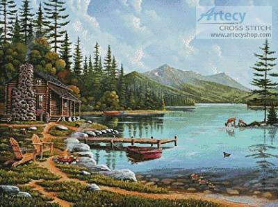 cross stitch pattern Simple Living