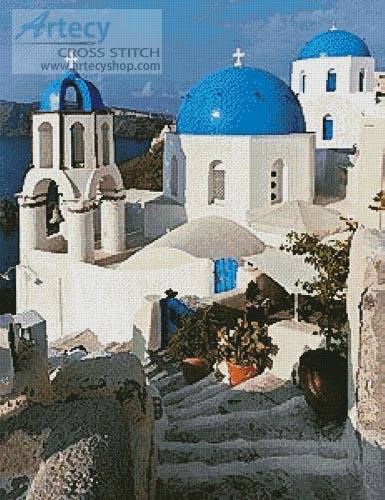 cross stitch pattern Santorini 2