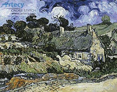 cross stitch pattern Thatched Cottage at Cordeville