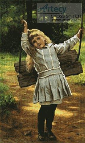 cross stitch pattern The Swing