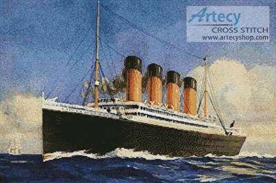 cross stitch pattern Titanic 2