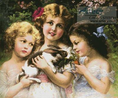 cross stitch pattern The Pet Rabbit