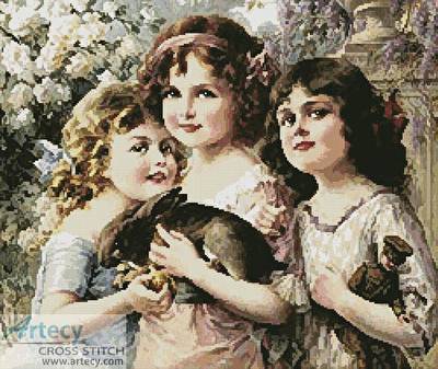 cross stitch pattern Three Graces