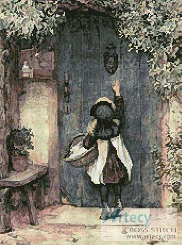 cross stitch pattern The Visitor