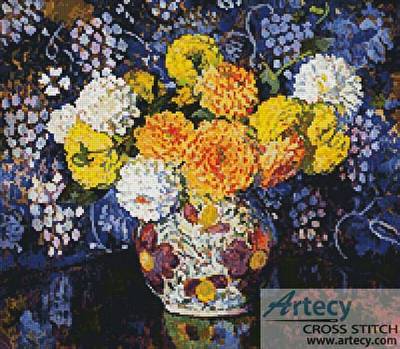 cross stitch pattern Vase of Flowers