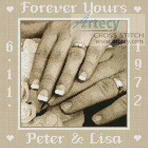 cross stitch pattern Wedding Sampler