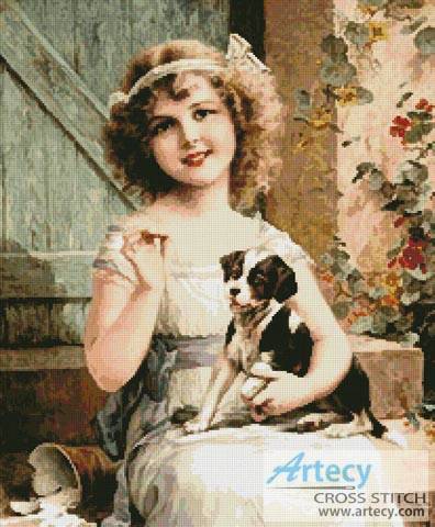 cross stitch pattern Waiting for the Vet