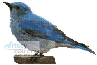 cross stitch pattern Blue Bird