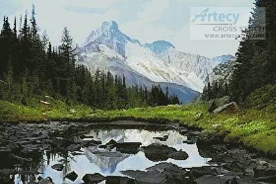 cross stitch pattern Canadian Landscape