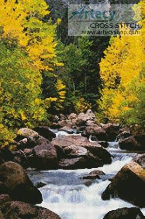 cross stitch pattern Carson River