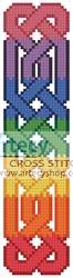 cross stitch pattern Celtic Bookmark 8