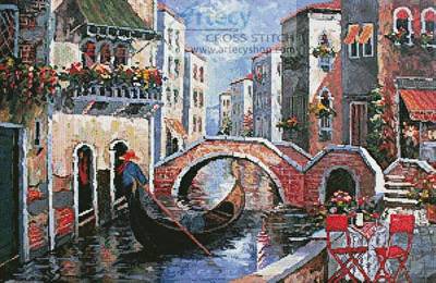 cross stitch pattern Canal of Dreams