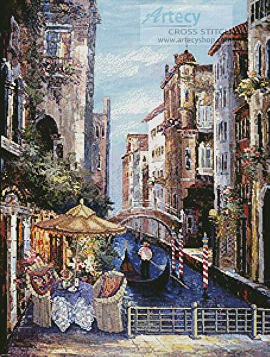 cross stitch pattern Canal of Love