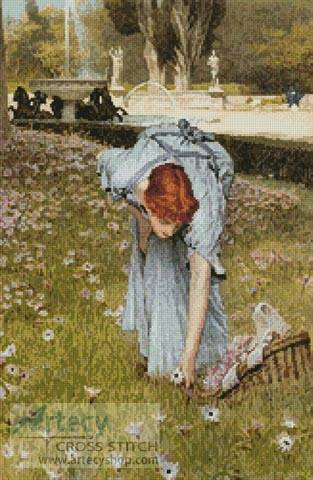 cross stitch pattern Flora