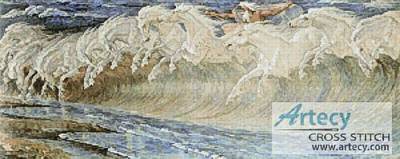 cross stitch pattern Horses of Neptune