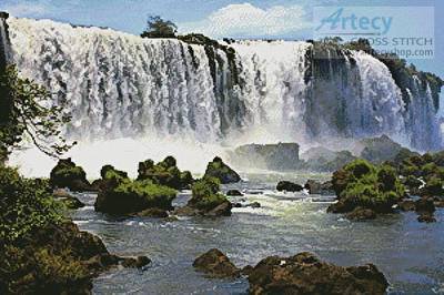 cross stitch pattern Iguazu Falls