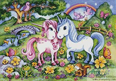 cross stitch pattern Unicorns
