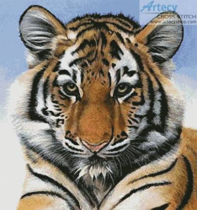 cross stitch pattern Little Big Cat