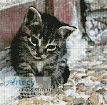 cross stitch pattern Kitten