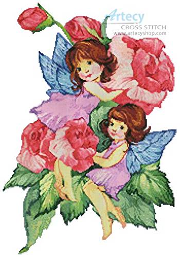 cross stitch pattern Flower Fairies 1