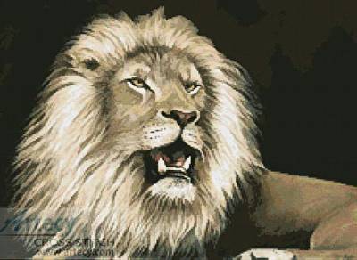 cross stitch pattern Lion 5