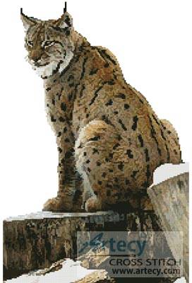 cross stitch pattern Lynx