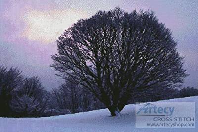 cross stitch pattern Maple Tree