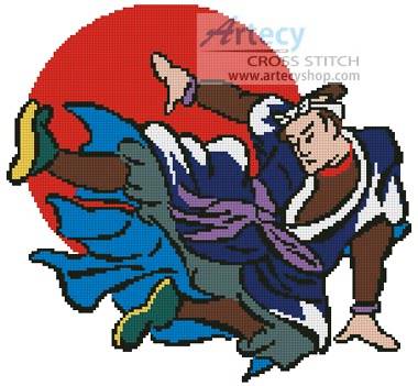 cross stitch pattern Martial Arts