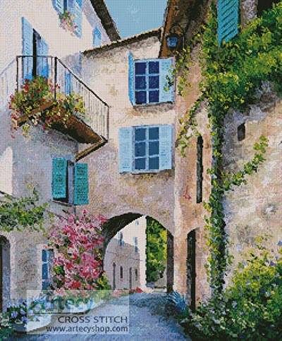 cross stitch pattern Archway