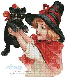 cross stitch pattern Mini Halloween 1