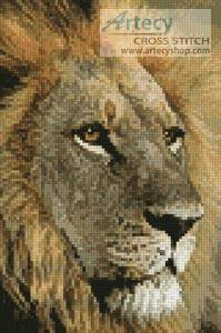 cross stitch pattern Mini Lions Gaze