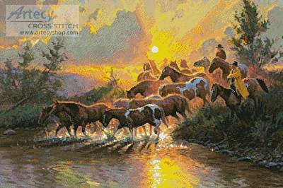 cross stitch pattern Morning Work