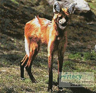 cross stitch pattern Maned Wolf