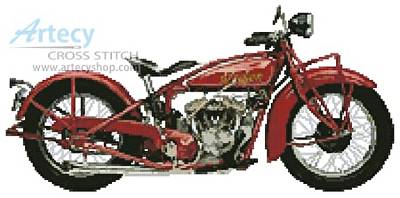 cross stitch pattern 1928 Indian 101 Scout