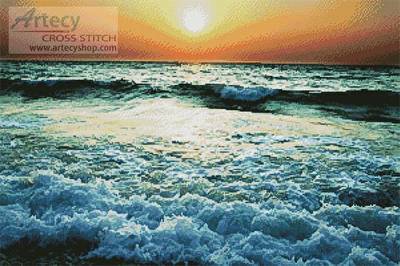 cross stitch pattern Sea Foam