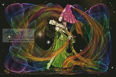 cross stitch pattern Cosmic Dancer
