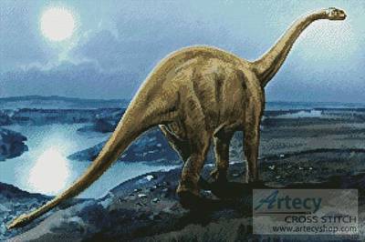 cross stitch pattern Shunosaurus