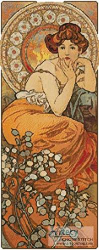 cross stitch pattern Topaz