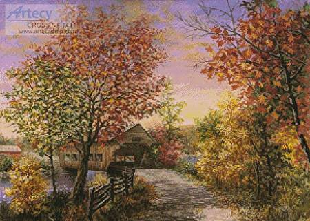 cross stitch pattern Autumn's Color of Fashion